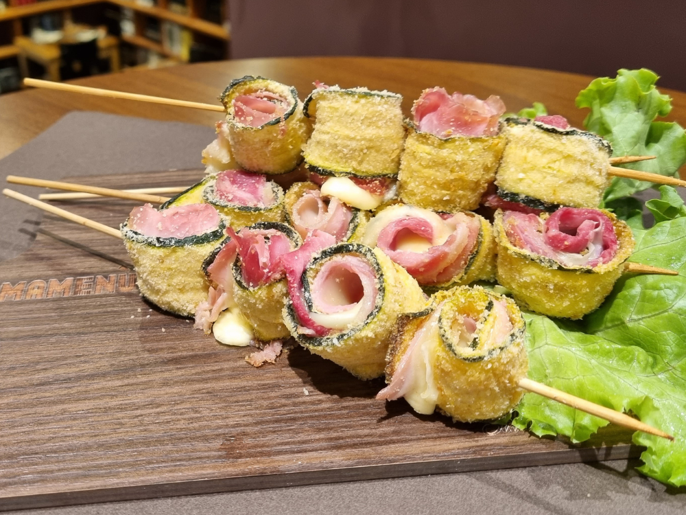 Involtini di zucchine ripieni