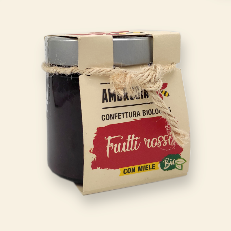 Confettura Biologica di Frutti Rossi con Miele